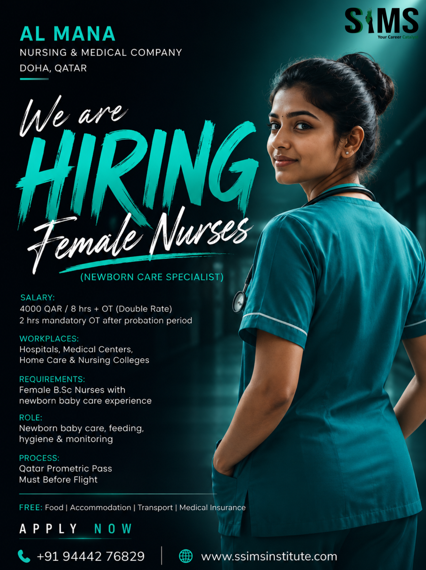 Female Nurse – Newborn Care Specialist — job poster